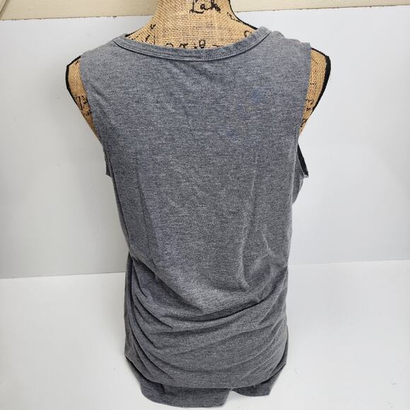Follow Your Soul It Knows The Way Gray Sleeveless Tank Top Women's Size L - Picture 2 of 5